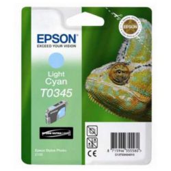 Epson Chameleon T0345 Ultrachrome Ink, Ink Cartridge, Light Cyan Single Pack, C13T03454010